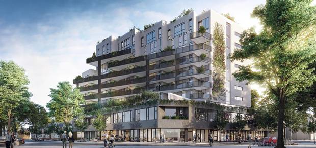 A rendering of Windmill Development's The Plant condos on Queen Street West.