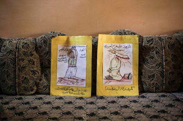 Al-Taee's paintings were a gallery of horrors