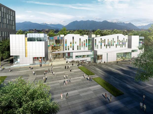A rendering of the new Emily Carr University.