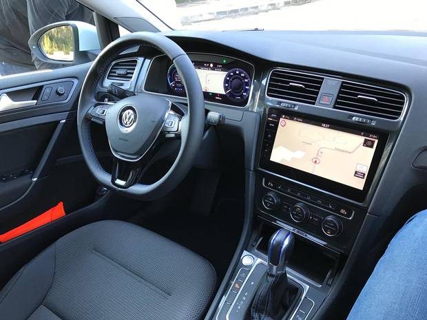 2017 VW eGolf interior.