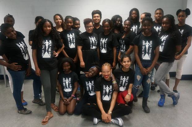 Stacey McKenzie launched Walk This Way, a youth workshop.