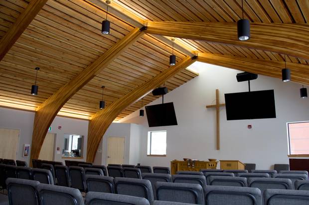 In return for the land, the housing agency built a new, smaller church for the Westmount Presbyterian congregation.