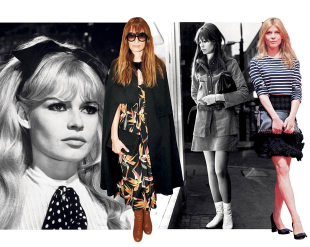The insouicance and undeniable beauty of actor Brigitte Bardot (far left) and singer Françoise Hardy (middle) helped cement the country’s status as an exporter of enviable talent. Today, street photographers, the paparazzi and editors look to modern-day dames like music producer and model Caroline de Maigret (second left) and actor Clémence Poésy (far right) for expertise in cultivating a covetable lifestyle.