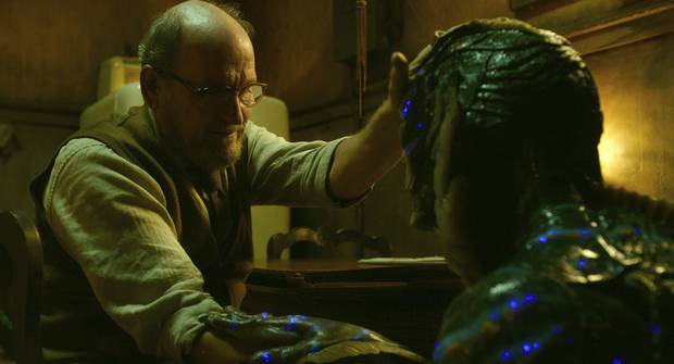 Richard Jenkins, left, and Doug Jones in a scene from the film The Shape of Water. Toronto-based firm SideFx produced many of the stunning images for it.