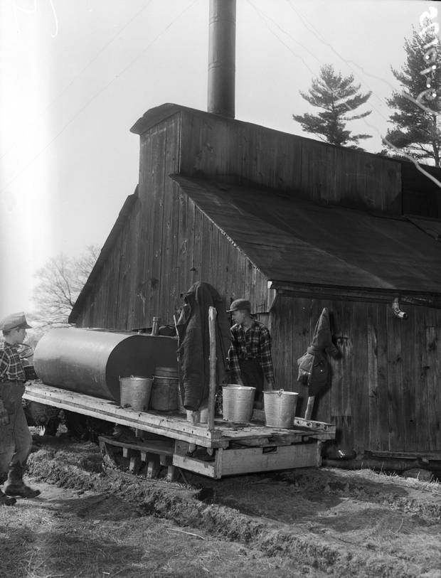 Tank wagon and evaporator house, 1956.