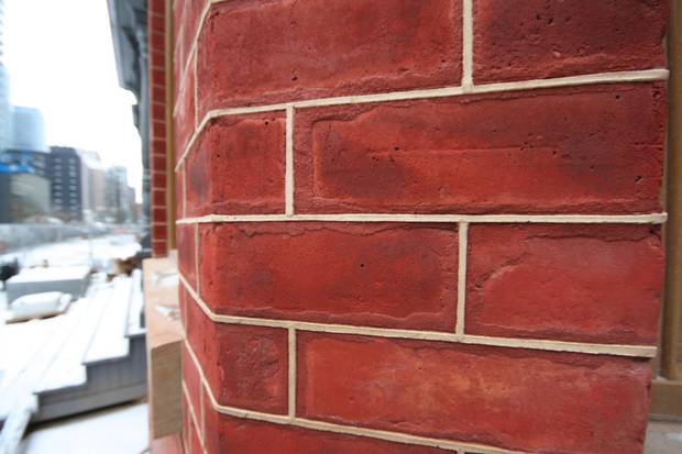 The Charles St. homes boast an excellent example of the lost art of tuckpointing. 