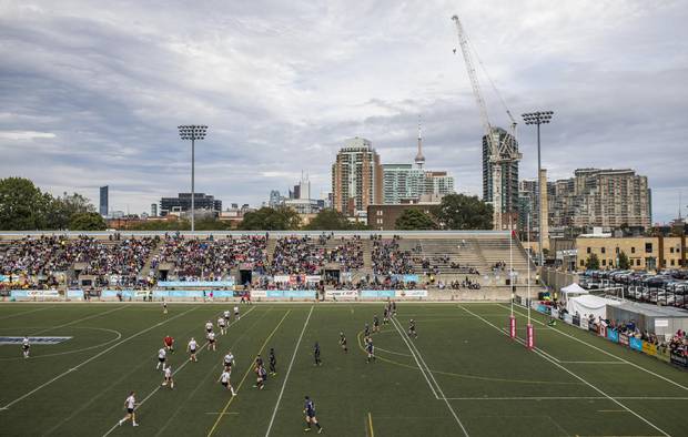 A view of Lamport Stadium, home to the Toronto Wolfpack.