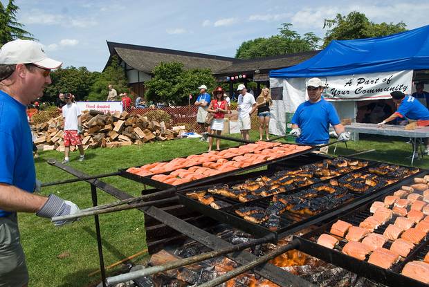 B.C.’s largest salmon bake has been going strong since 1945.