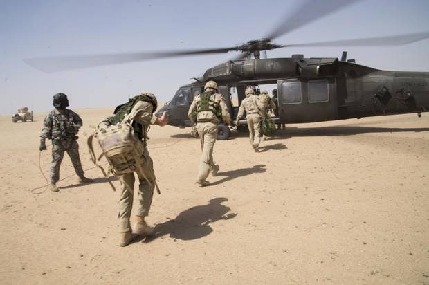 Royal Canadian Air Force members of Air Task Force-Iraq and several members of the coalition participate in the 