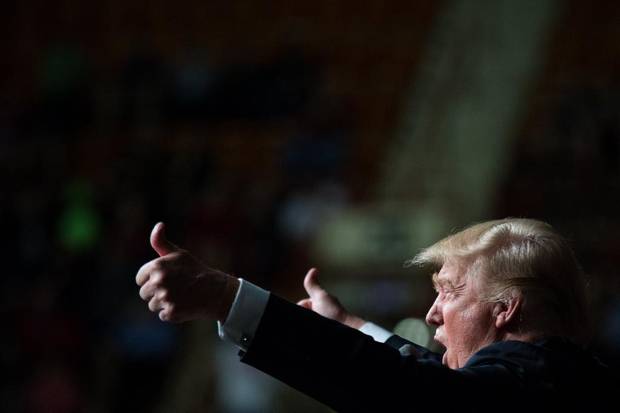 Donald Trump gives the crowd a thumbs up during a campaign rally in Harrisburg, Pa., last week. If Mr. Trump does not reach the required 1,237 delegates to win the Republican nomination outright, he’ll face an unpredictable contested convention in July.