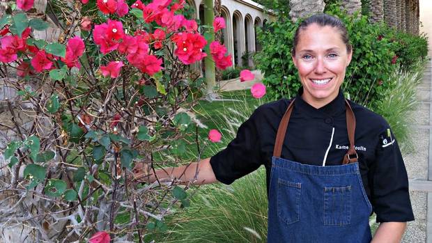 Karine Moulin, a Calgary-trained chef who now works at the Hyatt Regency Indian Wells Resort & Spa in California's Coachella Valley.