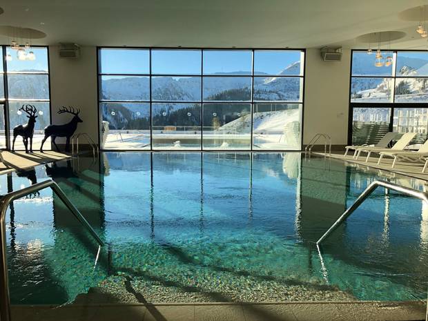 Main indoor pool at Club Med Grand Massif.