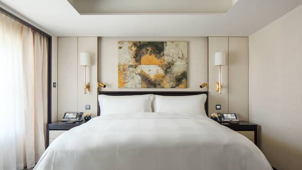 The hotel’s $175-million renovation leaves each of its suites fitted with touch-screen room controls, porcelain art and custom chocolate creations.