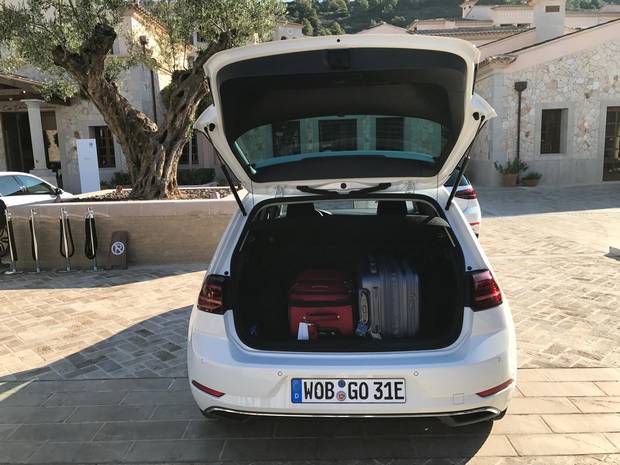 2017 VW eGolf rear hatch.