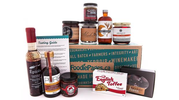 A foodie gift box from Foodie Pages.