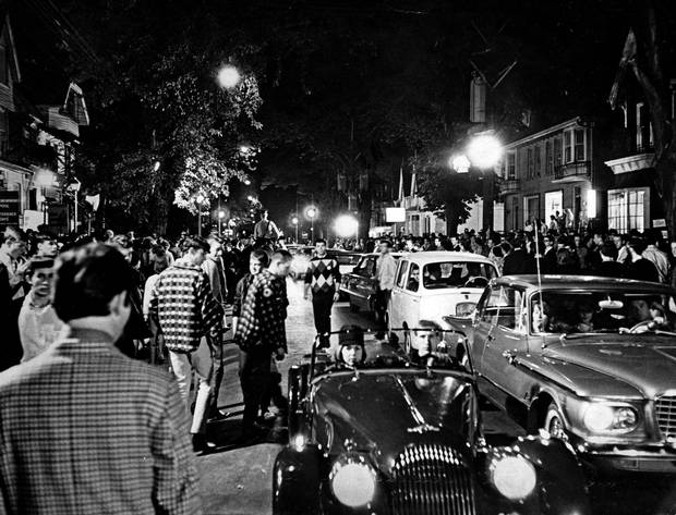 Yorkville during carnival in aid of St. Lawrence Centre for the Arts, September 2, 1965.