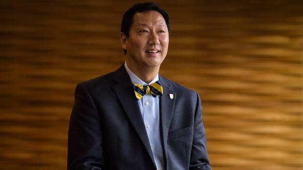 Santa Ono after being appointed as new president of UBC.