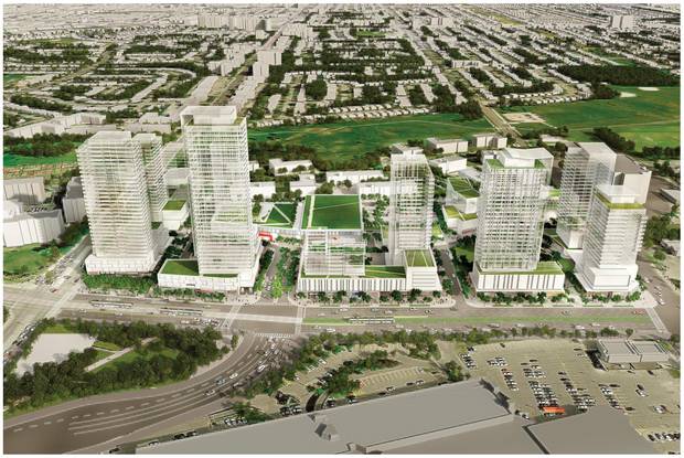 Developers are betting on an industrialized strip of Eglinton Avenue East, which will be served by a new LRT line that's expected to be in service by 2023.