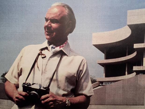 Architect Eugene Janiss pictured in a family photo.