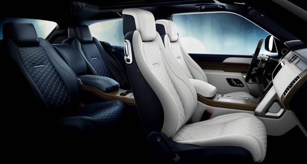 The SV Coupe includes quilted leather seats and a panoramic sunroof.