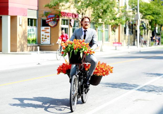Gijs Naber attends the Tulipani, Love, Honour and a Bicycle premiere at the Ryerson Theatre.