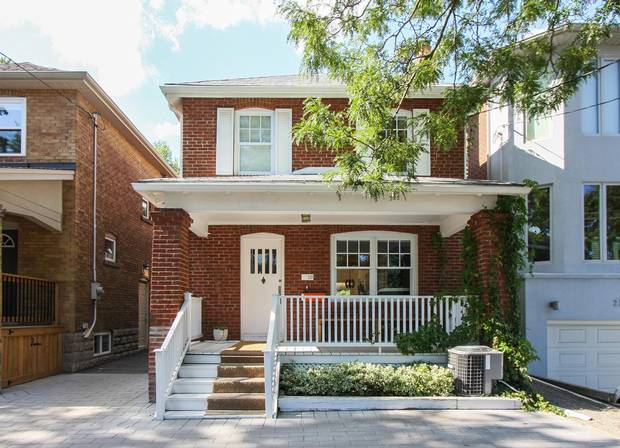 From the outside, the home resembles many other brick North Toronto houses.