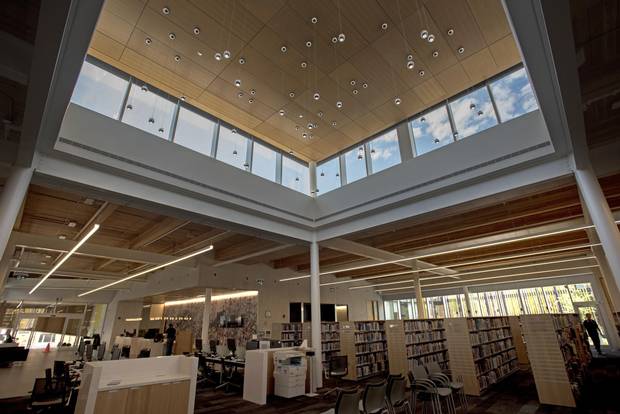 Interiors of the new Albion Library, located at 1515 Albion Rd.