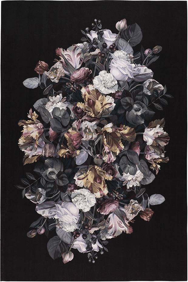 The Rug Company’s Chiaroscuro print by Alexander McQueen.