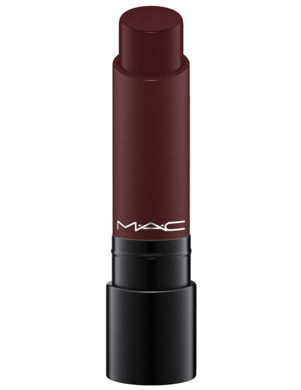 Liptensity Lipstick in Burnt Violet, $25 at M.A.C Cosmetics (www.maccosmetics.com).