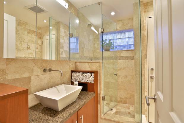 One of the renovated bathrooms at 94 Pine Cres.