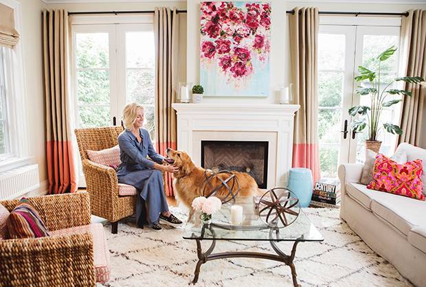 The September, CEO and Founder Christine Carlton is photographed in her Toronto living room on July 28, 2017.
