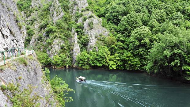 Matka Canyon, sits about a 20-minute drive out of Skopje. Even as one of Macedonia’s most-visited attractions, you’ll find just a few tourists waiting to catch the dinghy.