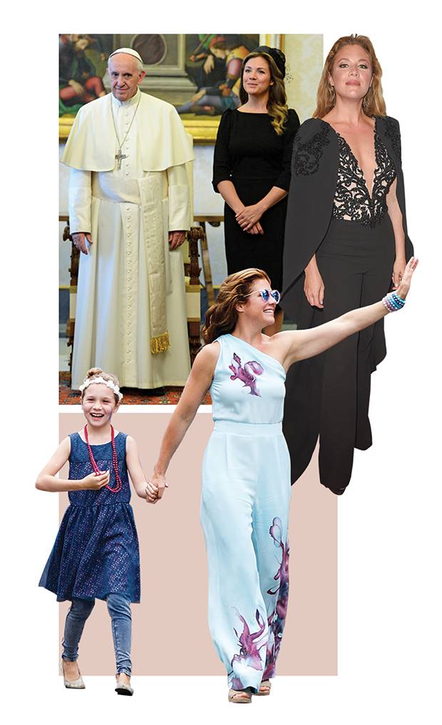 Sophie Grégoire Trudeau sees her fashion choices as ways to get people talking about Canadian creativity. Some more memorable looks include a Lilliput hat she wore to meet the Pope in May (top), a Mikael D ensemble selected for the 2016 CAFA gala (middle), and an Aleks Susak jumpsuit sported at the 2016 Pride parade in Vancouver.