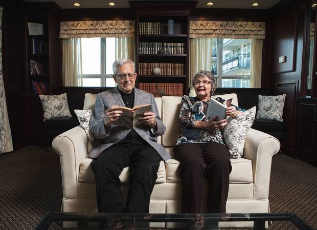 Roy and Marny Loach find plenty to do at Toronto's Dunfield Retirement Residence.