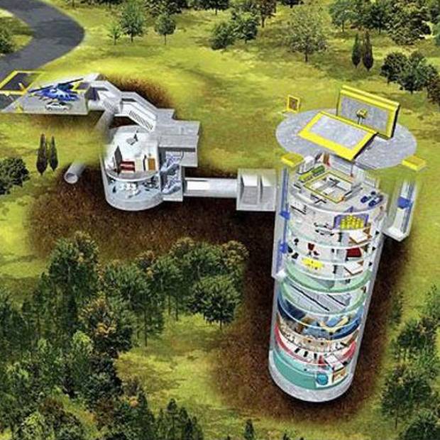 The Survival was built in a converted missile silo