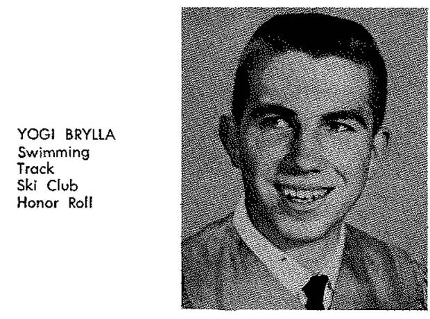Joerg Brylla in a 1964 yearbook photo.