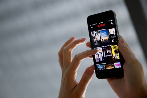 The Netflix app for iOS is seen in this file photo