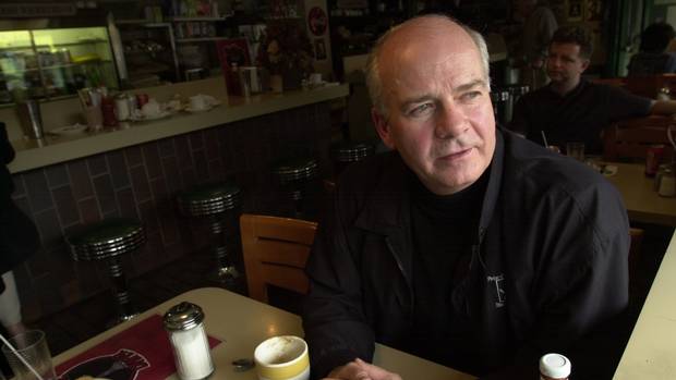 Peter Mansbridge sits down with The Globe at the Avenue Road Diner on June 17, 2002.