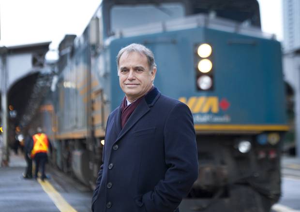 CEO of VIA Rail Yves Desjardins-Siciliano is photographed at Union Station in Toronto, Ontario, Tuesday, December 9, 2014.