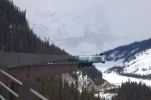 The Glacier Skywalk offers stunning views.