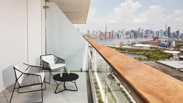 Located along the waterfront of Brooklyn’s East River, the William Vale offers guests a spot of luxury in an industrial neighbourhood.