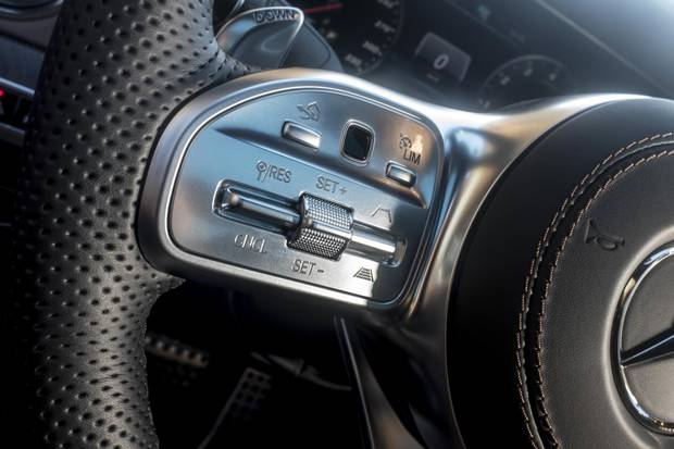 Cruise control stalk has been replaced by buttons on the redesigned steering wheel.
