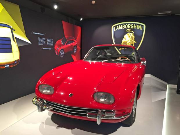 The Museo Ferruccio Lamborghini near Bologna showcases the luxury car manufacturer's most famous production models and prototypes. 