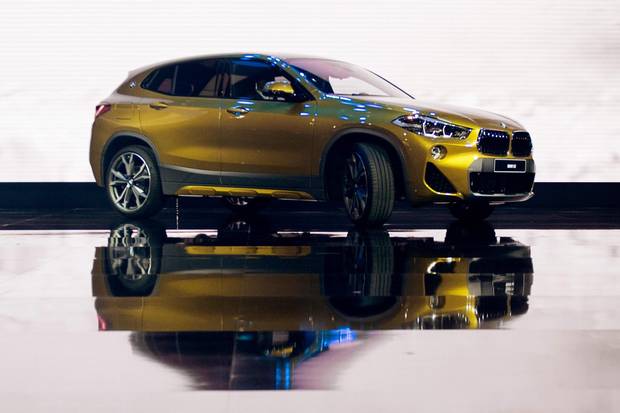 The BMW X2 is introduced at the Detroit auto show.