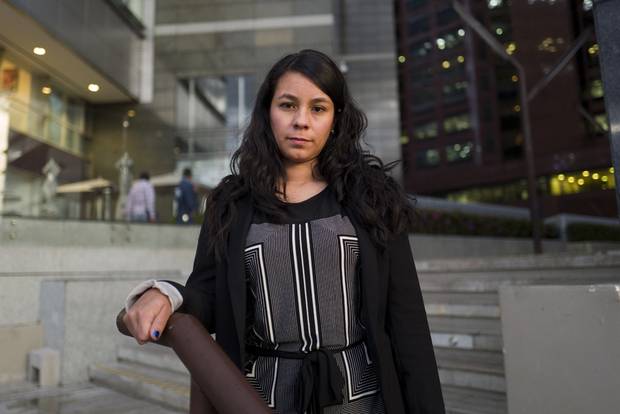 Lina Ortiz, who had one leg amputated after being caught in a FARC attack on a police station in 1998, intends to vote No in Sunday’s referendum.