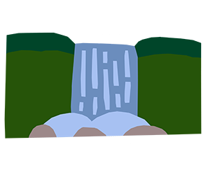 illustration of a Waterfall