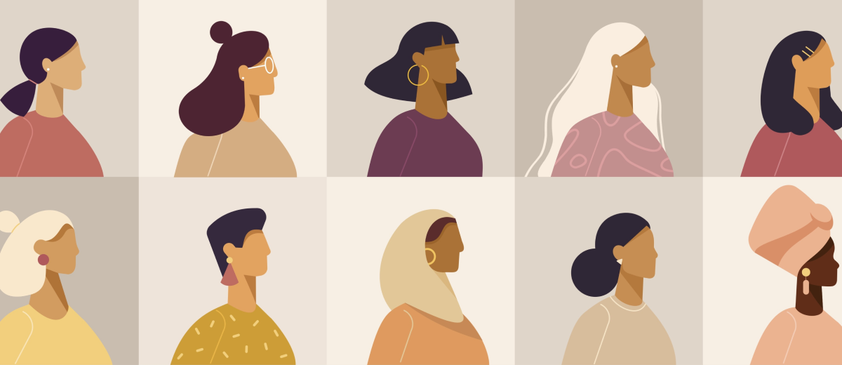 Portraits of multiple women