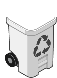 recycling bin lid illustration