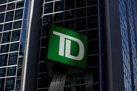 FILE PHOTO: A Toronto-Dominion Bank (TD) sign is seen outside of a branch in Ottawa, Ontario, Canada on May 26, 2016. REUTERS/Chris Wattie/File Photo