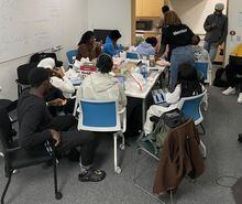 Students mingle at the Black Student Lounge at Toronto Metropolitan University in Toronto in a handout photo. Spaces designated for students from marginalized backgrounds are spreading across Canadian universities, as officials say they are a necessary and overdue response to decades of racism on campus. THE CANADIAN PRESS/HO-TMU **MANDATORY CREDIT** 